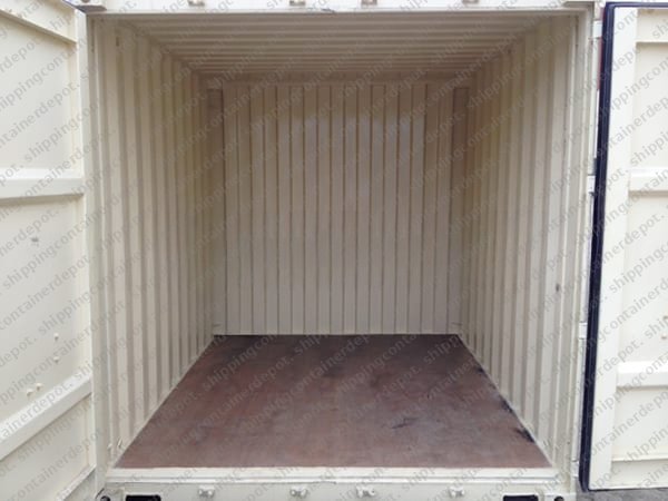 10ft one-trip container, side angle