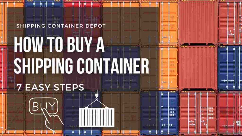 how to buy a shipping container