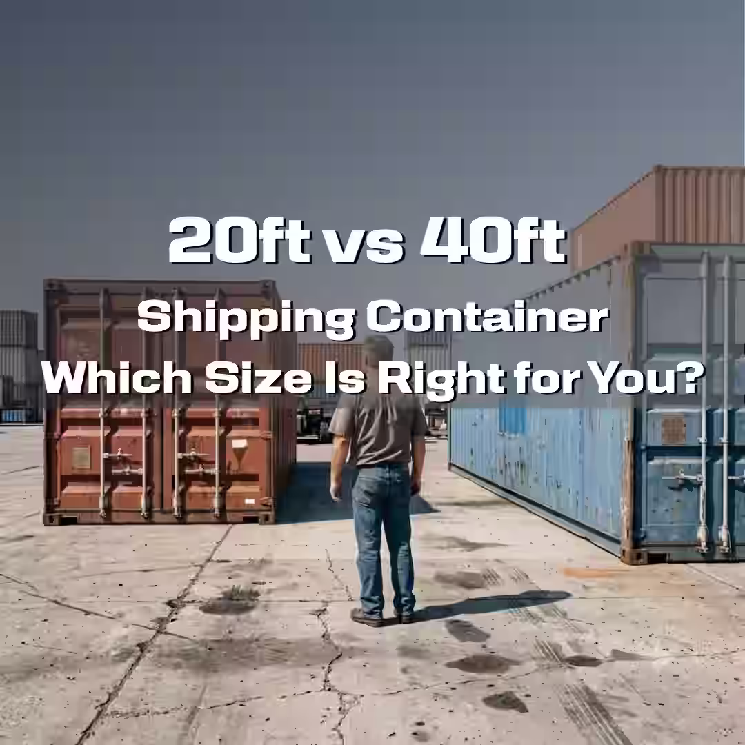 20ft vs 40ft shipping container size comparison