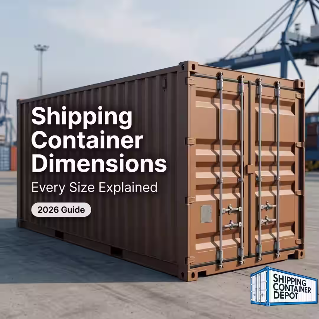shipping container dimension