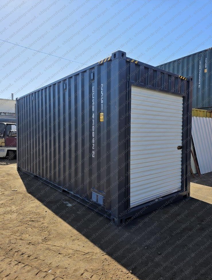 20ft high cube container with roll-up door