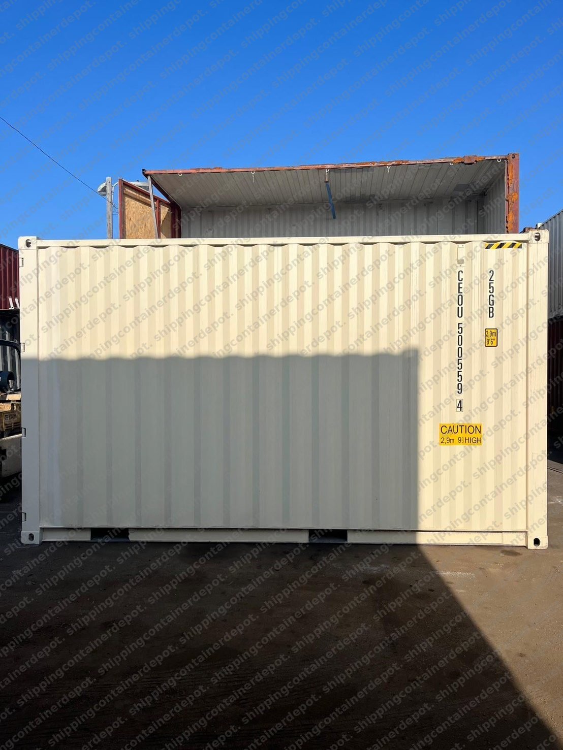 Special size shipping container side profile