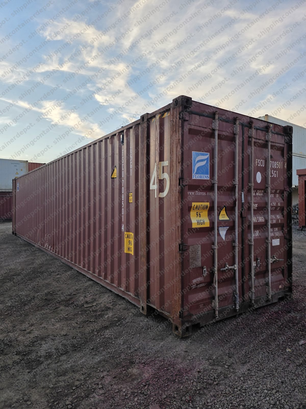 45ft high-cube shipping containers for sale