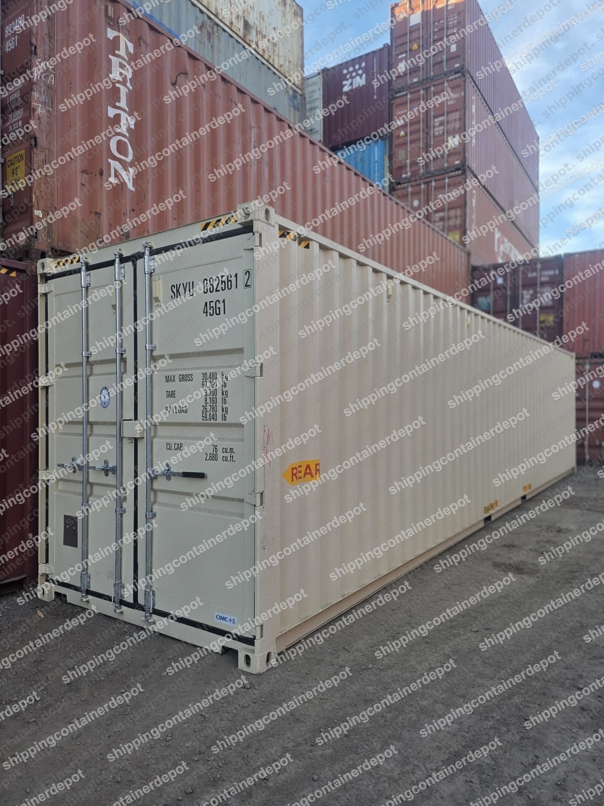 New 40ft one-trip container