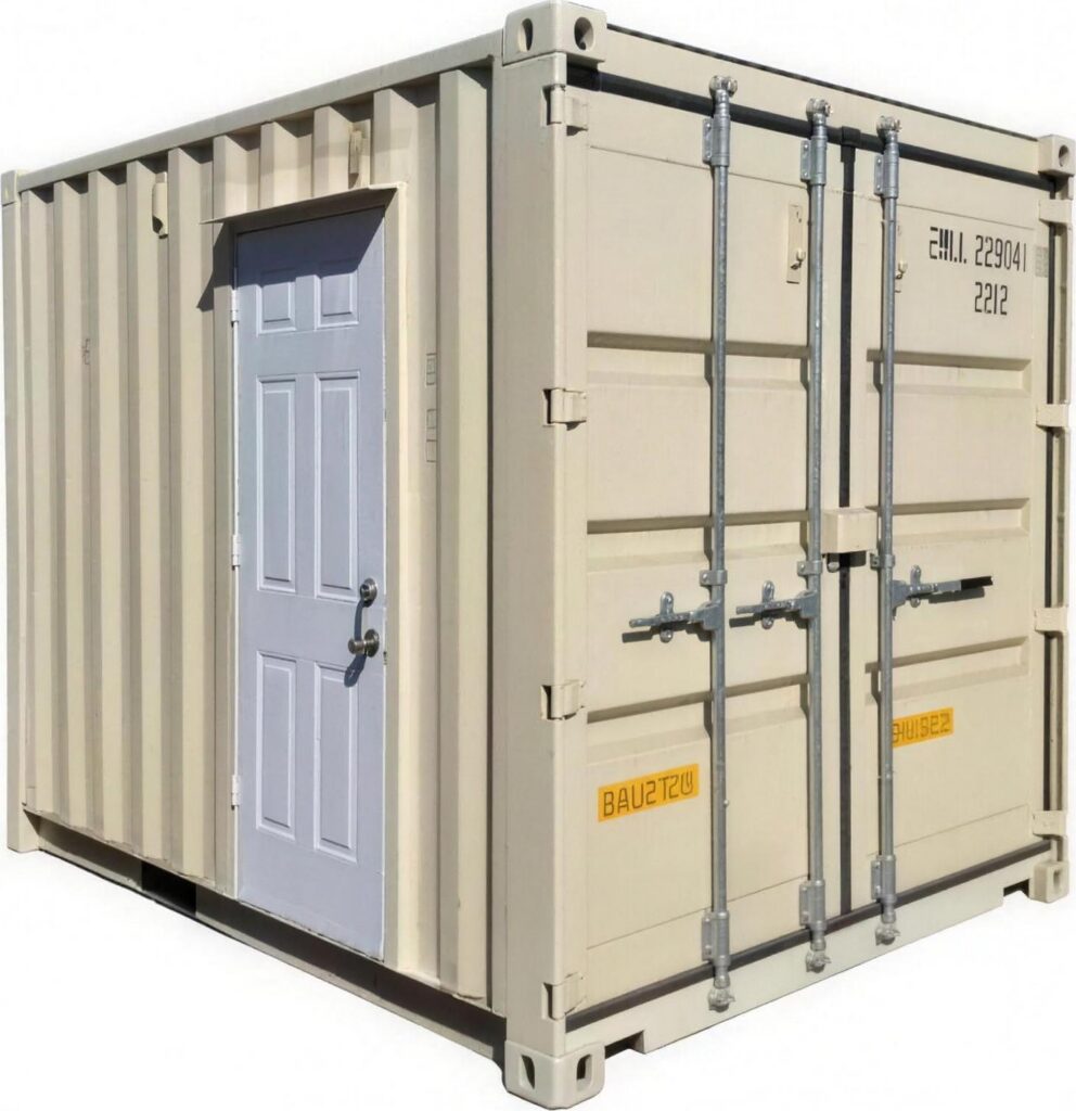10 ft shipping container with man door